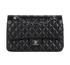 Medium Classic Flap, &pound;3,500, Handbags, Black, Lambskin Leather, Front view